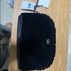 Kate Spade Black Velvet Clutch